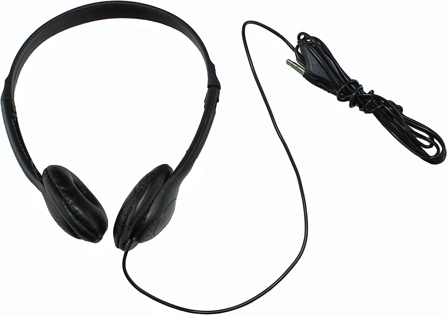 Soundnetic SN-CCV 10 Pack Budget Classroom Headphones， Stereo， with Leatherette Earpads & Volume Control