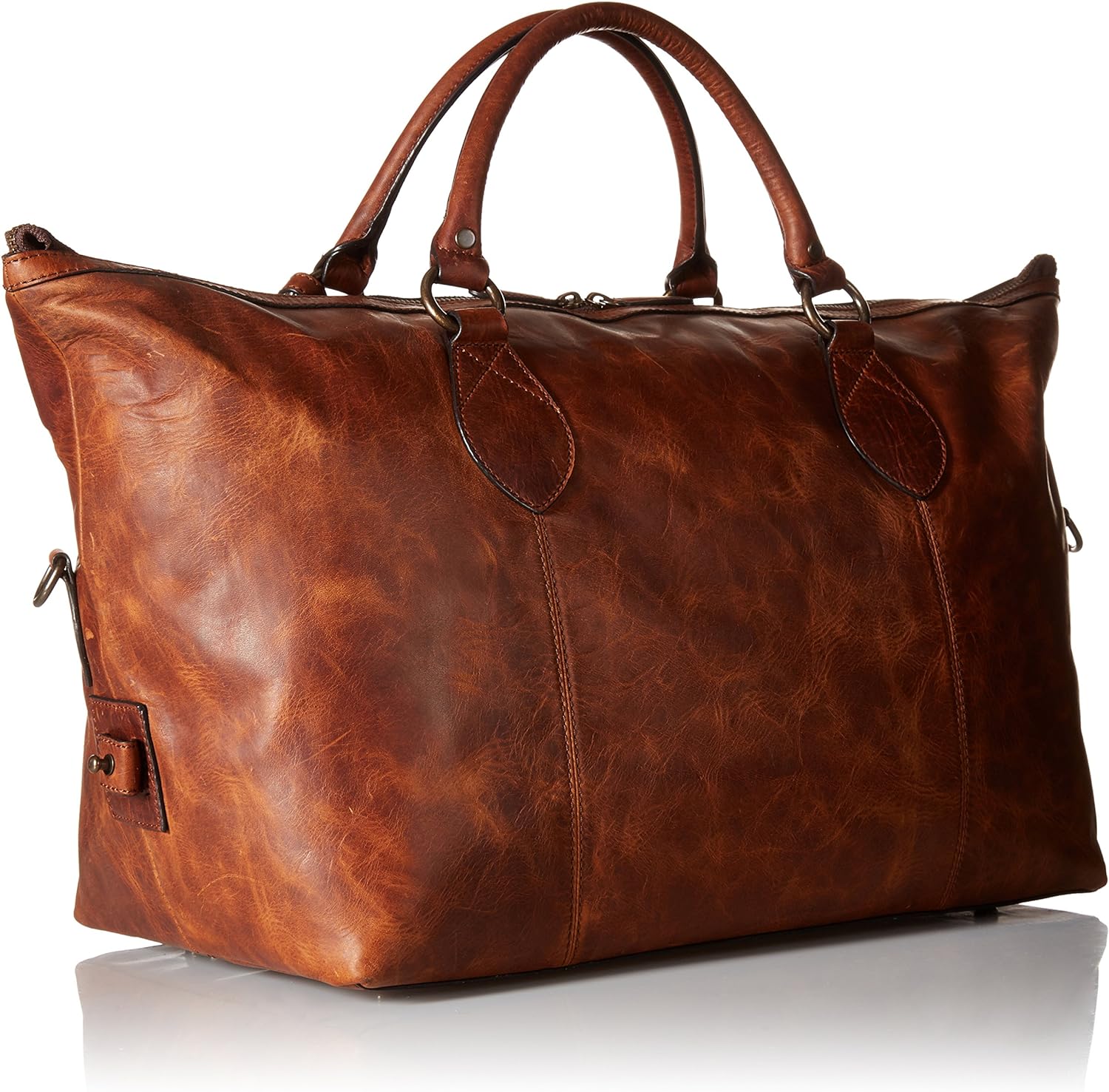 FRYE Men's Logan Overnight Duffle Bag， Cognac， One Size